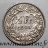 SWITZERLAND - KM 23 - 1/2 FRANC 1950 B - STANDING HELVETIA