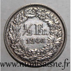 SCHWEIZ - KM 23 - 1/2 FRANC 1948 B - Berne