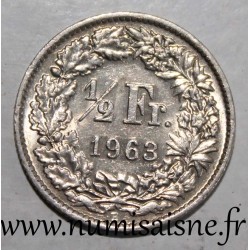 SUISSE - KM 23 - 1/2 FRANC 1963 B - Berne