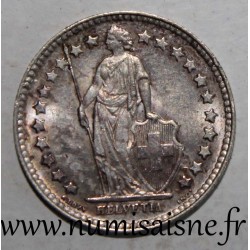 SCHWEIZ - KM 23 - 1/2 FRANC 1952 - HELVETIA STEHEND