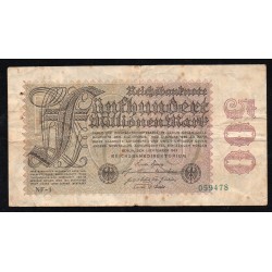 GERMANY - PICK 110 e - 500.000.000 MARK - 01/09/1923