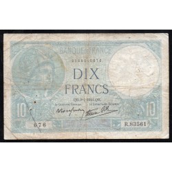 FRANCE - PICK 84 - 10 FRANCS MINERVE - 09/01/1941