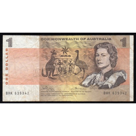 AUSTRALIA - PICK 37 d - 1 DOLLAR (1972)