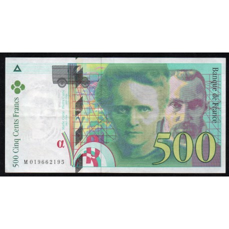 FRANCE - PICK 160 - 500 FRANCS PIERRE ET MARIE CURIE - TYPE 1993 MODIFIÉ - 1994