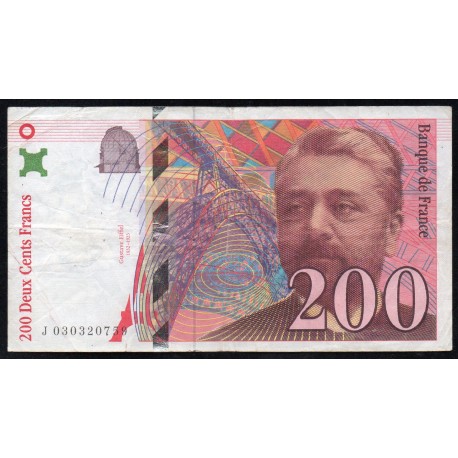 FAY 75/02 - 200 FRANCS EIFFEL 1996 -TYPE 1995 - PICK 159