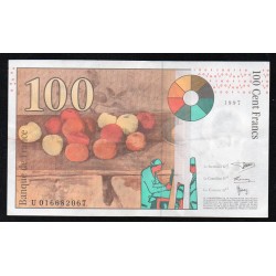 FRANCE - PICK 158 - 100 FRANCS CEZANNE - 1997