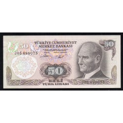 TURKEY - PICK 188 - 50 LIRA - NO DATE (1970)