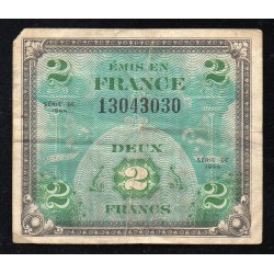 FRANCE - FAY VF 16/01 - 2 FRANCS DRAPEAU - JUIN 1944 - PICK 114