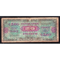 FRANCE - PICK 117a - 50 FRANCS VERSO FRANCE - 1945