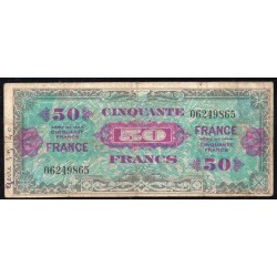 FAY VF 24/1 - 50 FRANCS VERSO FRANCE - 1945 - SANS SÉRIE - PICK 117a