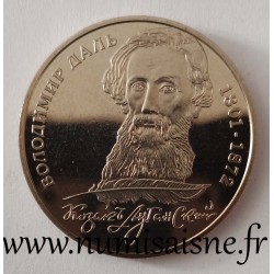 UKRAINE - KM 139 - 2 HRYVNI 2001 - 200 ans de l'écrivain Volodymyr Dal