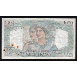 FRANCE - PICK 130 - 1000 FRANCS MINERVE ET HERCULE - 11/03/1948