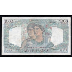 FRANCE - PICK 130 - 1000 FRANCS MINERVE ET HERCULE - 26/08/1948