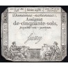ASSIGNAT DE 50 SOLS - SERIE 2986 - 25/05/1793 - DOMAINES NATIONAUX