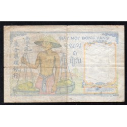 INDOCHINE - PICK 143 - 1 PIASTRE - ND (1947-51) - SIGN 11