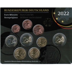 GERMANY - MINTSET BU 2022 - G - 5.88 EUROS