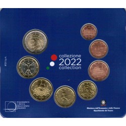 ITALY - 3.88 € - MINTSET BU 2022 - 8 COINS