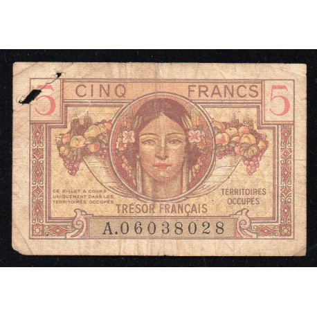 FAY VF 29/01 - 5 FRANCS TRESOR FRANCAIS - 1947 - PICK M6