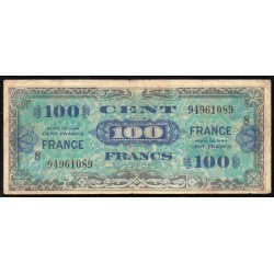 FAY VF 25/8 - 100 FRANCS VERSO FRANCE - 1945 - SERIE 8 - PICK 105s