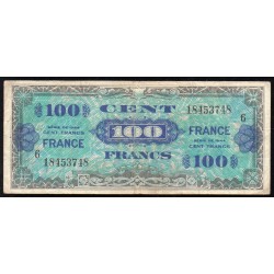 FRANKREICH - PICK 123c - 100 FRANCS VERSO FRANCE - 1945 - SERIE 6