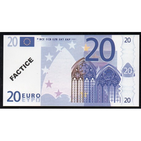 BILLET FACTICE - 20 EURO