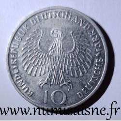 GERMANY - KM 135 - 10 MARK 1972 F - Stuttgart - Munich Olympic Games - Flame