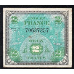 FAY VF 16/1 - 2 FRANCS DRAPEAU - 1944 - SANS SERIE - PICK 114