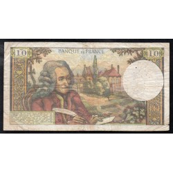 FRANCE - PICK 147 - 10 FRANCS VOLTAIRE - 02/08/1973 - U.896