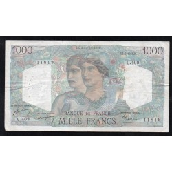 FRANCE - PICK 130 - 1000 FRANCS MINERVE ET HERCULE - 05/05/1948 - U.409