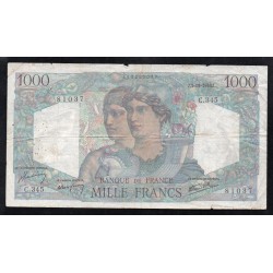 FRANCE - PICK 130 - 1000 FRANCS MINERVE ET HERCULE - 03/10/1946 - E.345