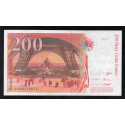 FAY 75/02 - 200 FRANCS EIFFEL TYPE 1995 - 1996 - PICK 159 - N 032110017