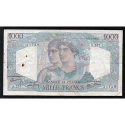 FAY 41/13 - 1000 FRANCS MINERVE ET HERCULE - 25/04/1946 - A.257 - PICK 130