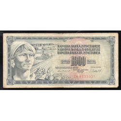 YUGOSLAVIA - PICK 92 d - 1000 DINARA - 04/11/1981 - SIGN 11