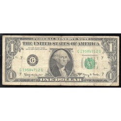 UNITED STATES OF AMERICA - PICK 443 b - 1 DOLLAR 1963 A - SERIE G