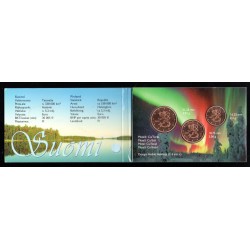 FINLAND - BOX SET 1, 2 AND 5 CENTS - 2007