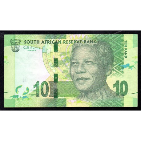 SOUTH AFRICA - PICK 133 - 10 RAND - NO DATE (2012) - RHINOCEROS