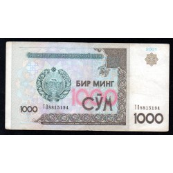 OUZBEKISTAN - PICK 82 - 1 000 SUM - 2001