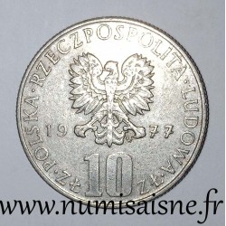 POLAND - Y 73 - 10 ZLOTYCH 1977 - BOLESLAW PRUS