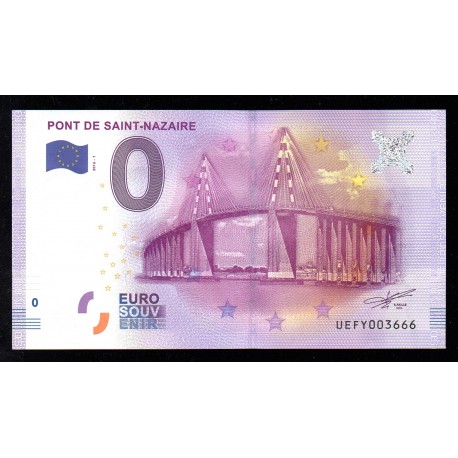 FRANCE - BILLET DE 0 EURO SOUVENIR - PONT DE SAINT-NAZAIRE