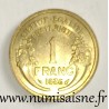 FRANCE - KM 885 - 1 FRANC 1936 - TYPE MORLON - BRONZE ALU