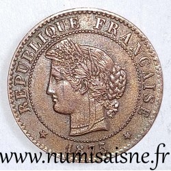 FRANCE - KM 826 - 1 CENTIME 1875 K - Bordeaux - TYPE CÉRÈS