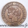 FRANKREICH - KM 826 - 1 CENTIME 1875 K - Bordeaux - TYP CÉRÈS