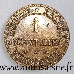 FRANKREICH - KM 826 - 1 CENTIME 1872 A - Paris - TYP CÉRÈS