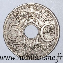 GADOURY 170 - 5 CENTIMES 1924 - Poissy - TYPE LINDAUER - Petit Module - KM 875