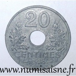 FRANKREICH - KM 900 - 20 CENTIMES 1941 - TYP 20 - Dünne Rand
