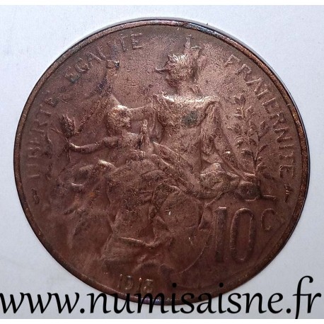 GADOURY 277 - 10 CENTIMES 1913 - TYPE DUPUIS - KM 843