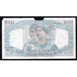 FRANCE - PICK 130 - 1000 FRANCS MINERVE ET HERCULE - 21/02/1946 - X.211