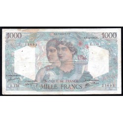 FRANCE - PICK 130 - 1000 FRANCS MINERVE ET HERCULE - 06/12/1945 - E.156