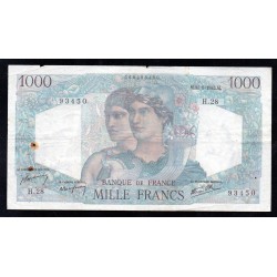 FRANCE - PICK 130 - 1000 FRANCS MINERVE ET HERCULE - 31/05/1945 - H.28