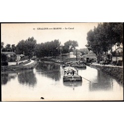 County 51108 - CHALONS SUR MARNE - THE CANAL - PENICHE